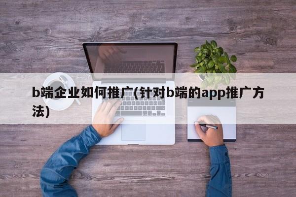 b端企业如何推广(针对b端的app推广方法)